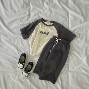 【ONU】ouiラグランTシャツ melange 70~120cm 240210on