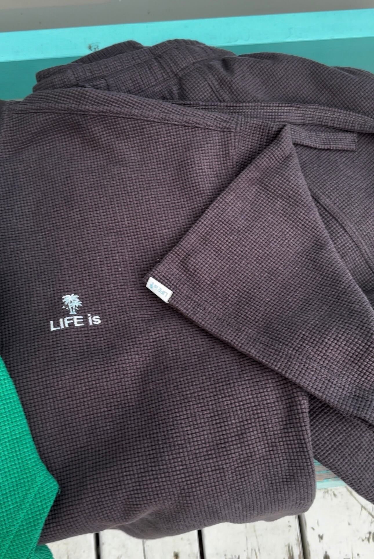 LIFE is 刺繍ワッフルセットアップ¥18,000+tax(¥19,800)