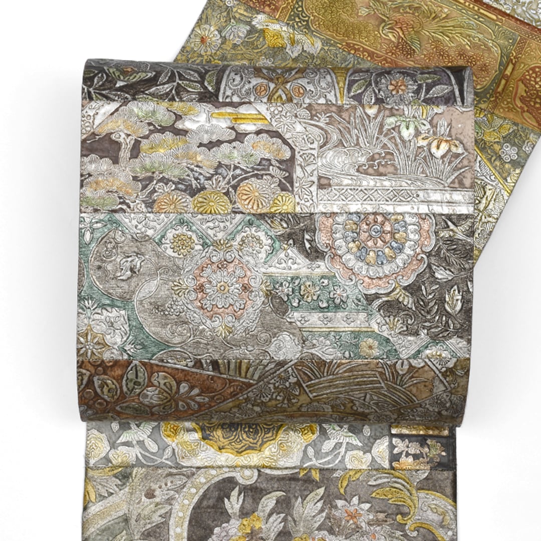 袋帯]本金唐革 名門 織匠川島 謹製 本革 正絹 日本製(商品番号:21784