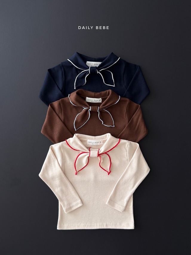 scarf tee【DAILYBEBE】※10月中旬発送予定