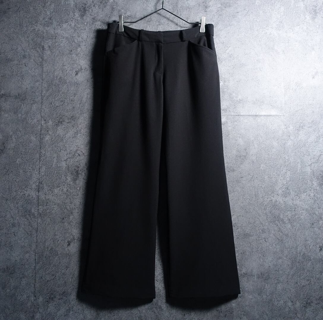 “WORTHINGTON” Black Wide Flare Slacks