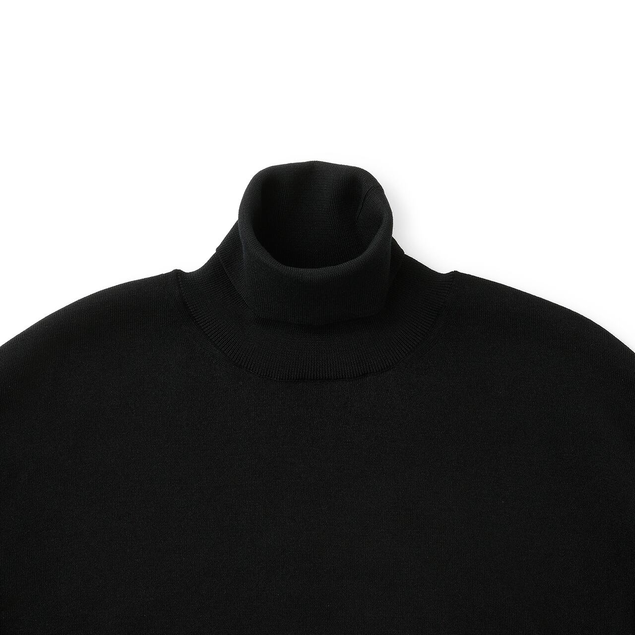 everyone high gauge turtle knit sweater (BLACK) | everyone