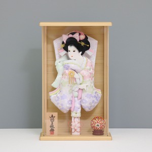 【美月 金彩振袖羽子板 10号】 羽子板飾り アクリルケース飾り 羽子板|金彩|木製|和モダン|コンパクト