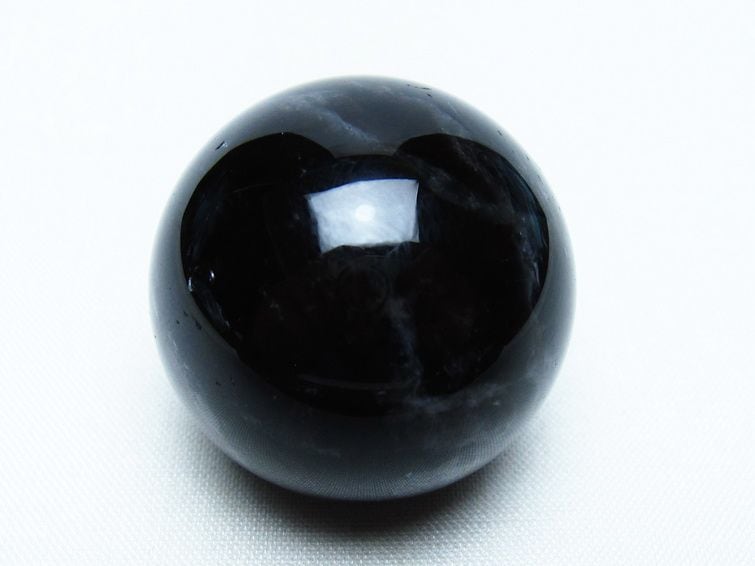 黒水晶 丸玉 34mm モリオン スフィア 置物 一点物 141-8116 | 天然石