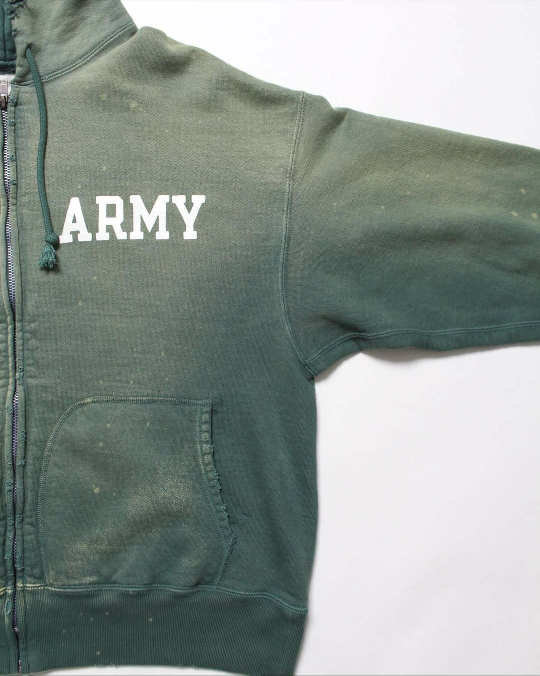トップス BOWWOW ARMY ZIP HOODIE AGED XL BOWWOW / バウワウ ARMY ZIP HOODIE AGED（スウェット）｜JOINT WORKS