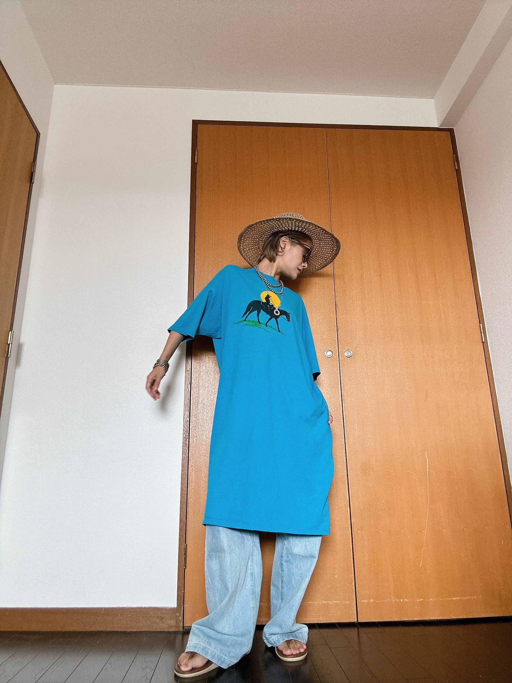 (CS1556)80’s Horse riding girl printed T-shirts