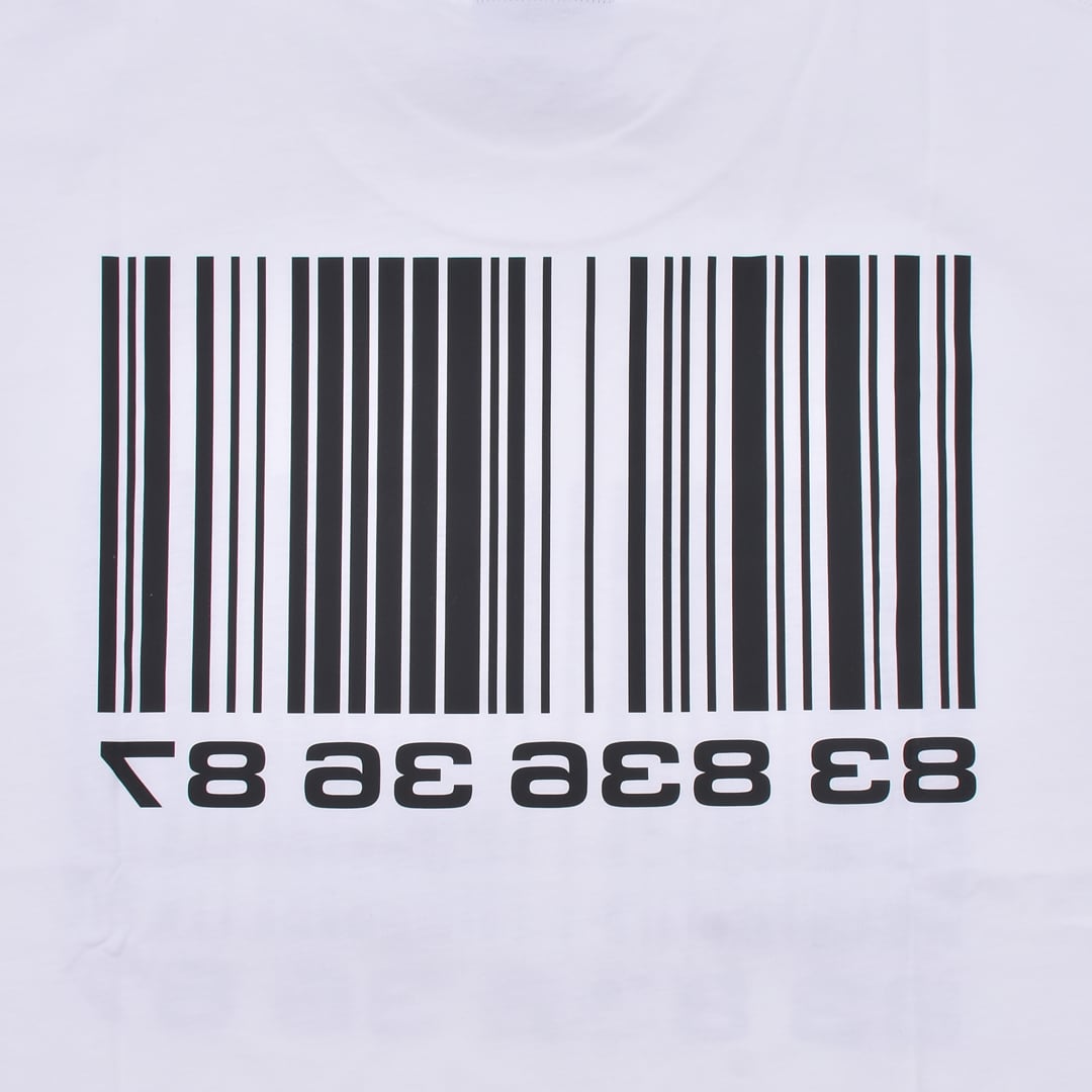 VTMNTS】BIG BARCODE T-SHIRT | AYIN
