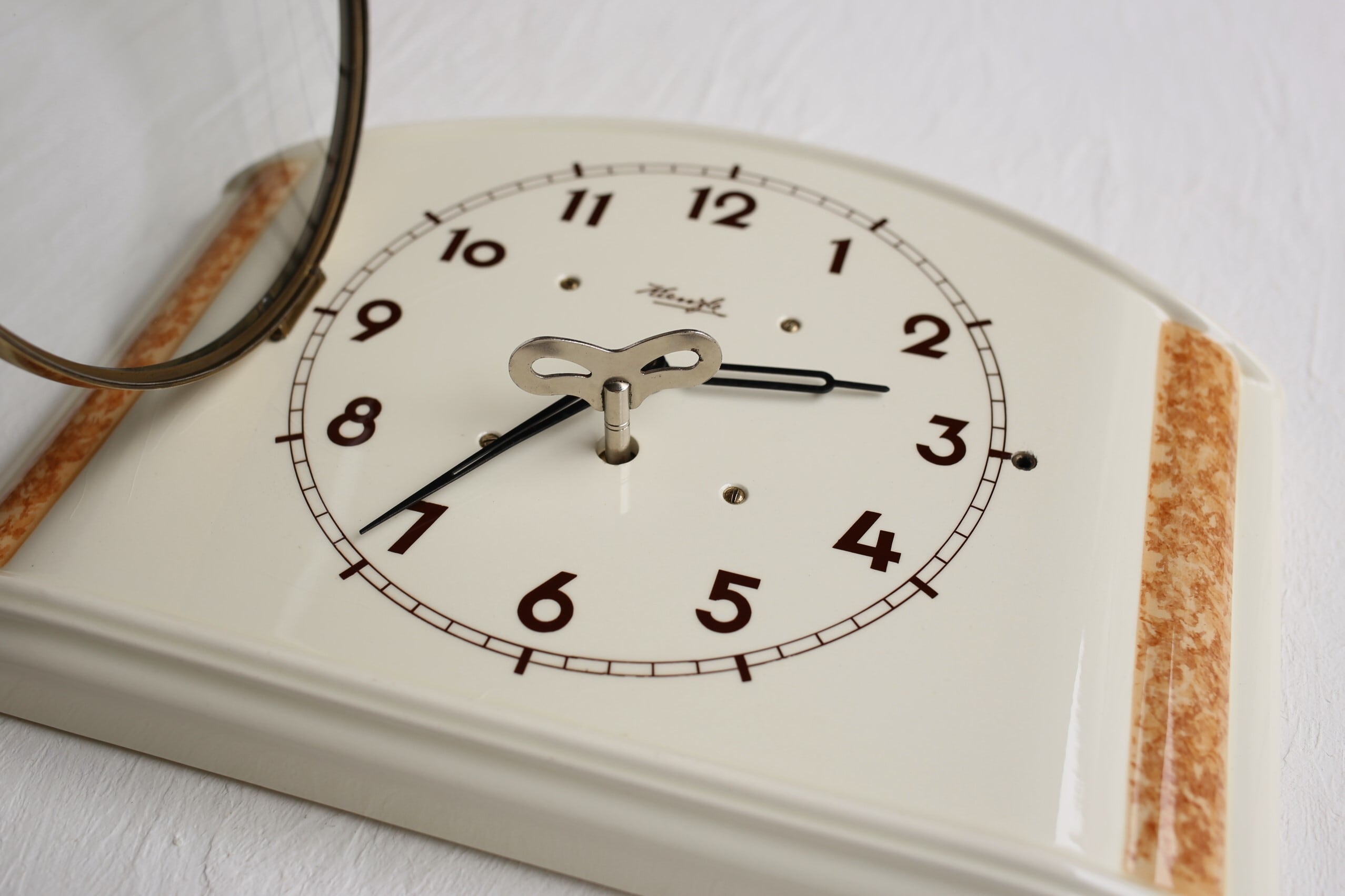 ドイツ アンティーク ヴィンテージ Kienzle 陶器製 壁掛け時計
