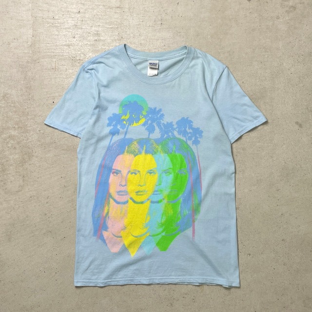 LANA DEL REY The Endless Summer Tour 2015 ツアーTシャツ アーティストTシャツ メンズS レディース 古着 ラナ・デル・レイ バンドTシャツ バンT 両面プリント ライトブルー【Tシャツ】/ブルー