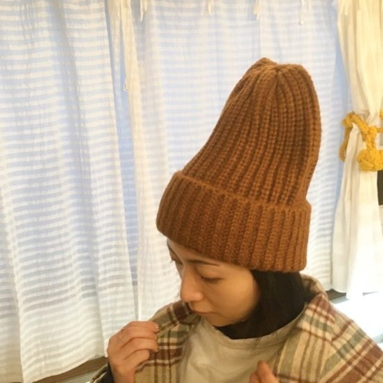 TOPANGA Accessory　モヘアニット帽　ブラウン