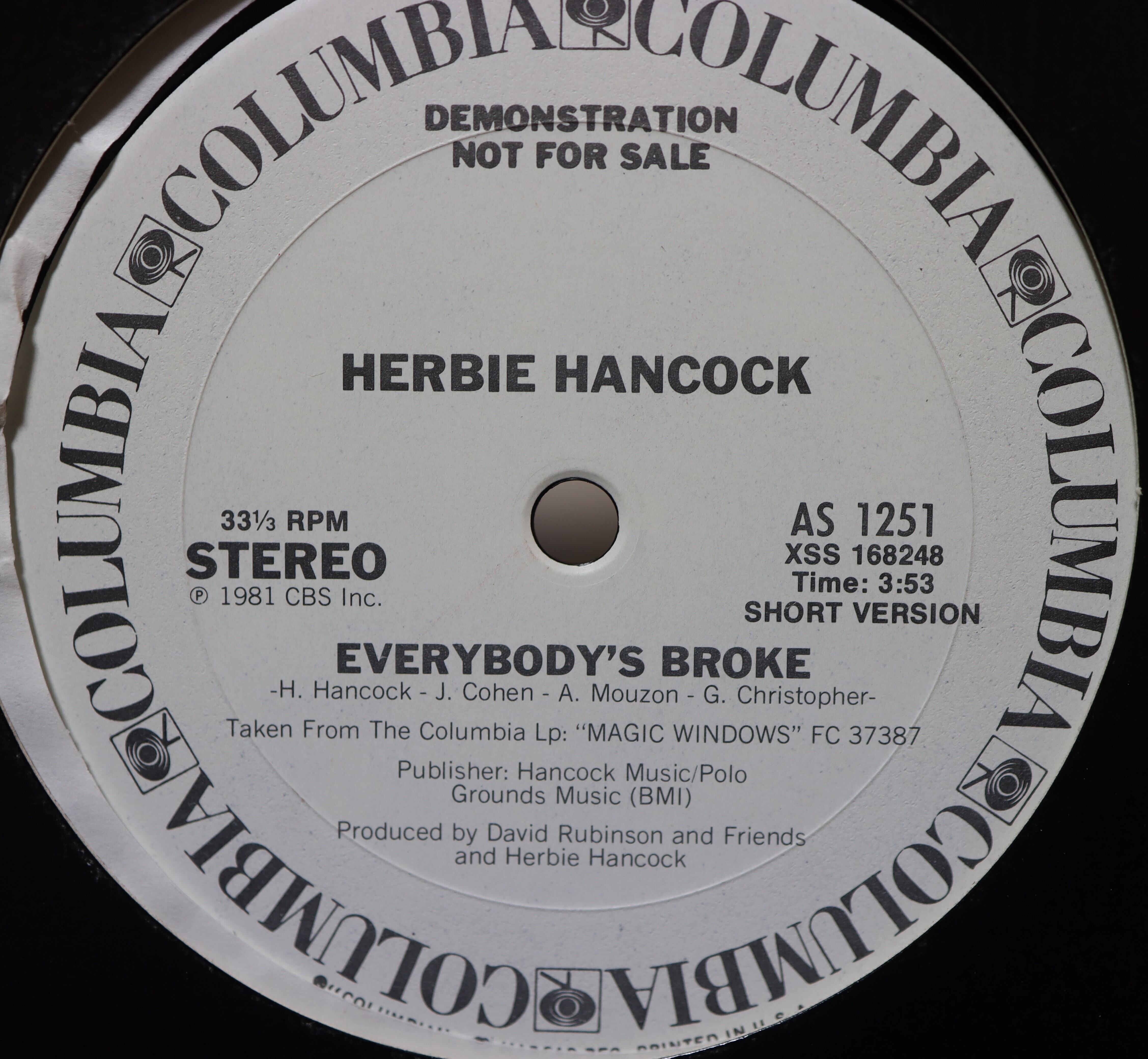 Herbie Hancock Magic Windows ￼レコード