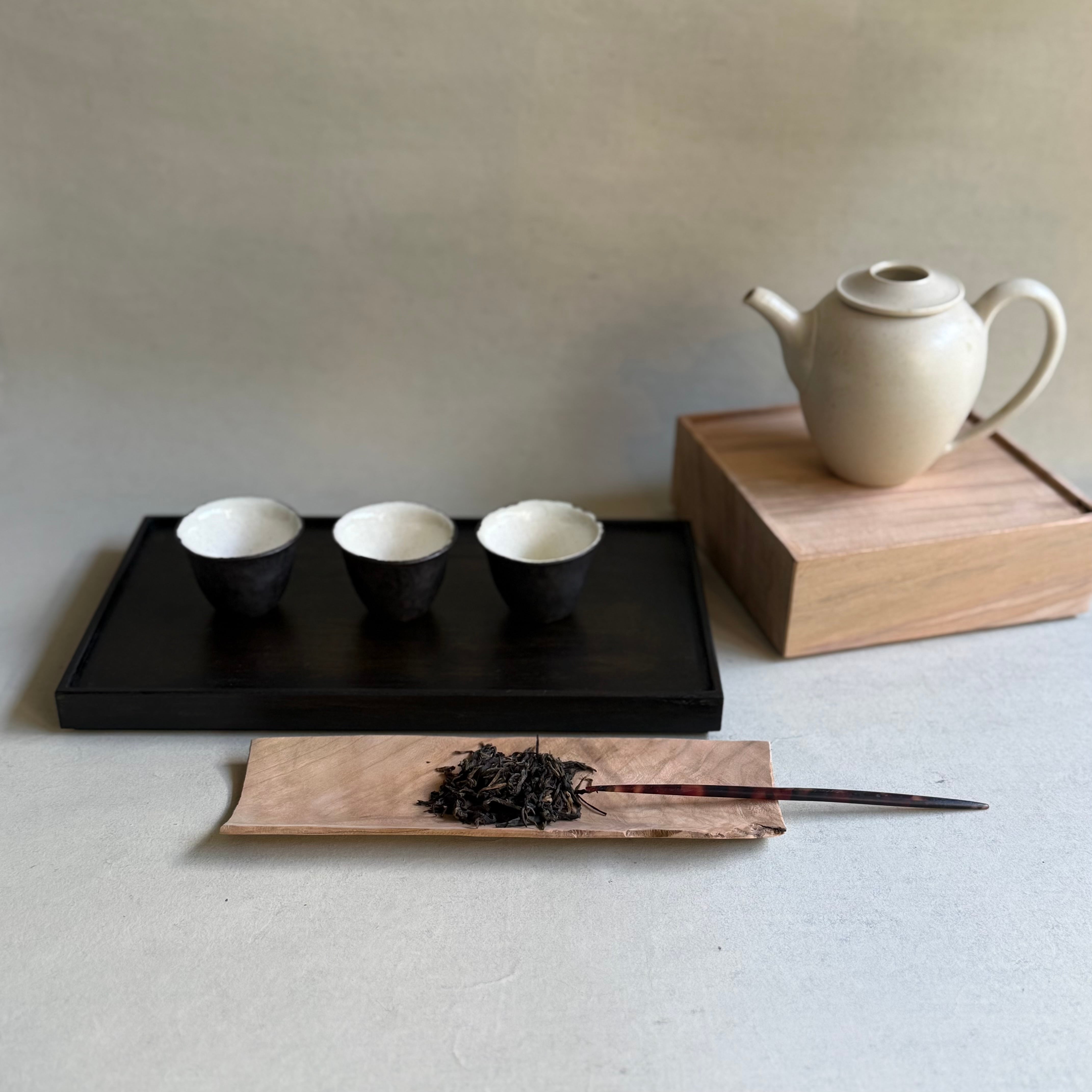 徒爾 茶盤 四角 サクラ 無塗装 | gallery 一白