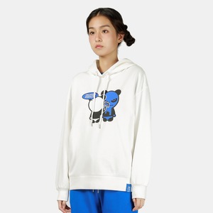 SALE 送料無料 【HIPANDA ハイパンダ】レディース  フーディー スウェット WOMEN'S  HOODIE SWEAT SHIRT / BLUE・WHITE