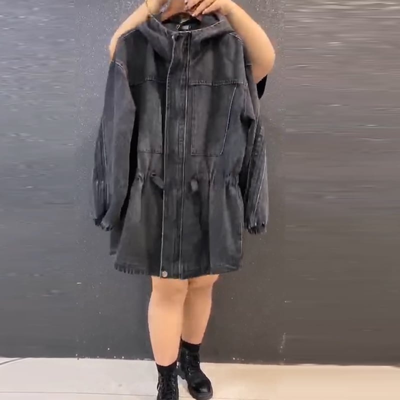 オータムウィンタールーズコート トップス 大きめサイズ 秋物 冬物 ミックスインファッション28824925363