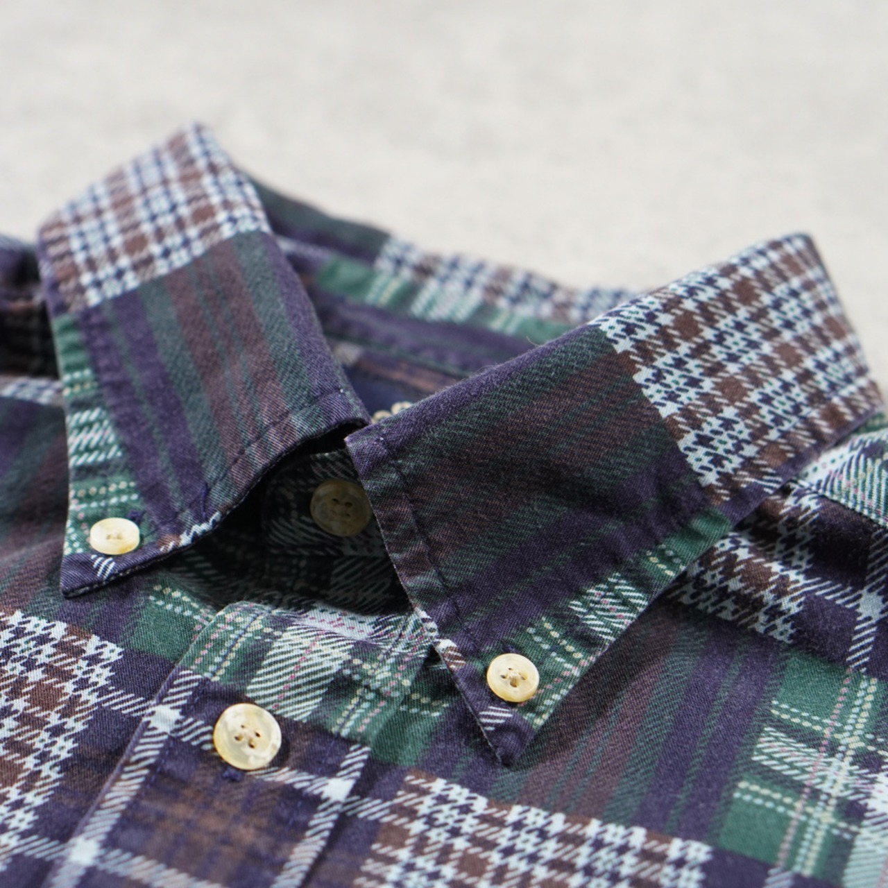 90s DOCKERS plaid shirt M相当 古着 - 5