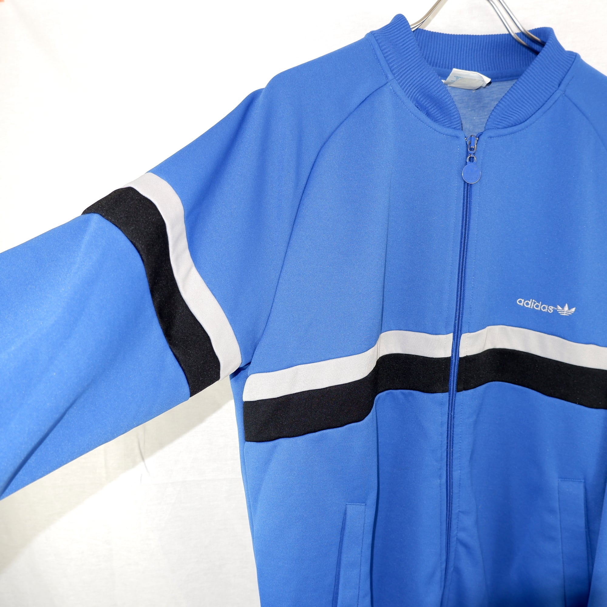 L] adidas Blue Track Jacket | アディダス ジャージ | きれいめや90sのメンズ古着専門店jo-Ro
