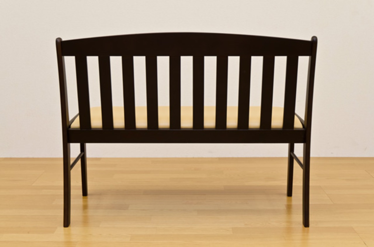 【離島発送不可】【日付指定・時間指定不可】コローナ　ダイニングベンチチェア102  （背有）  DBR/LBR