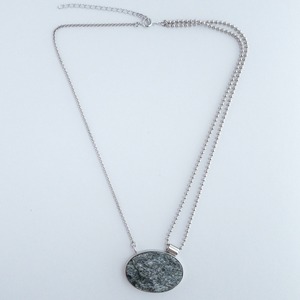 Mica ＆Silver pendant　no.19003