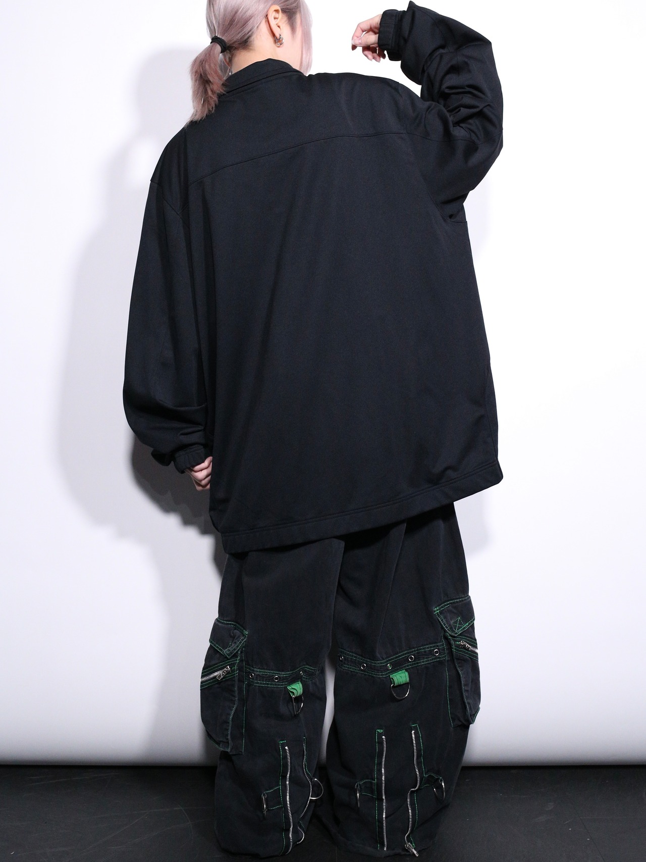 ”NIKE” XXL purple accent design track jacket - 5