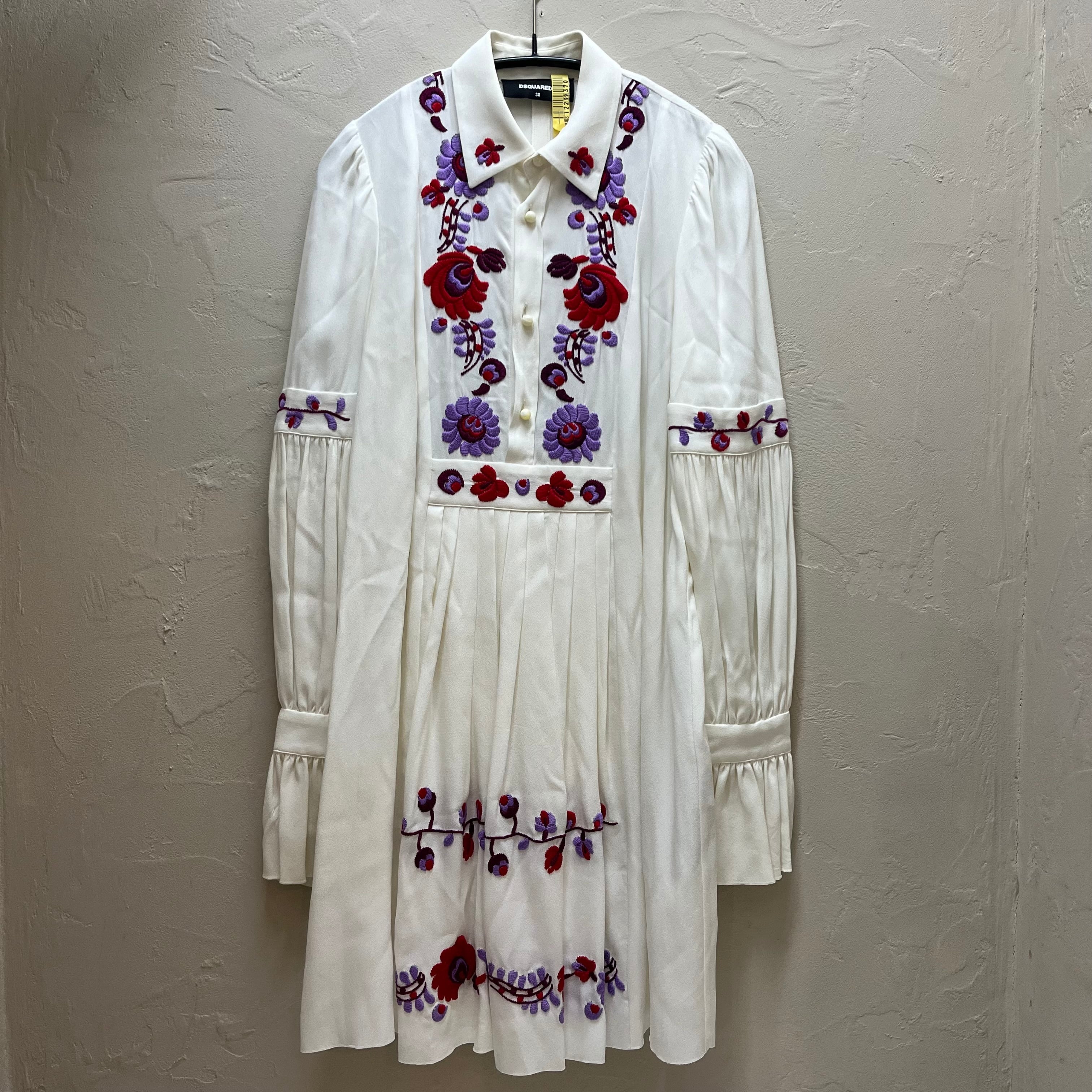 Dsquared2 ディースクエアード 花柄刺繍ワンピース SIZE 338.S75CV0549  
