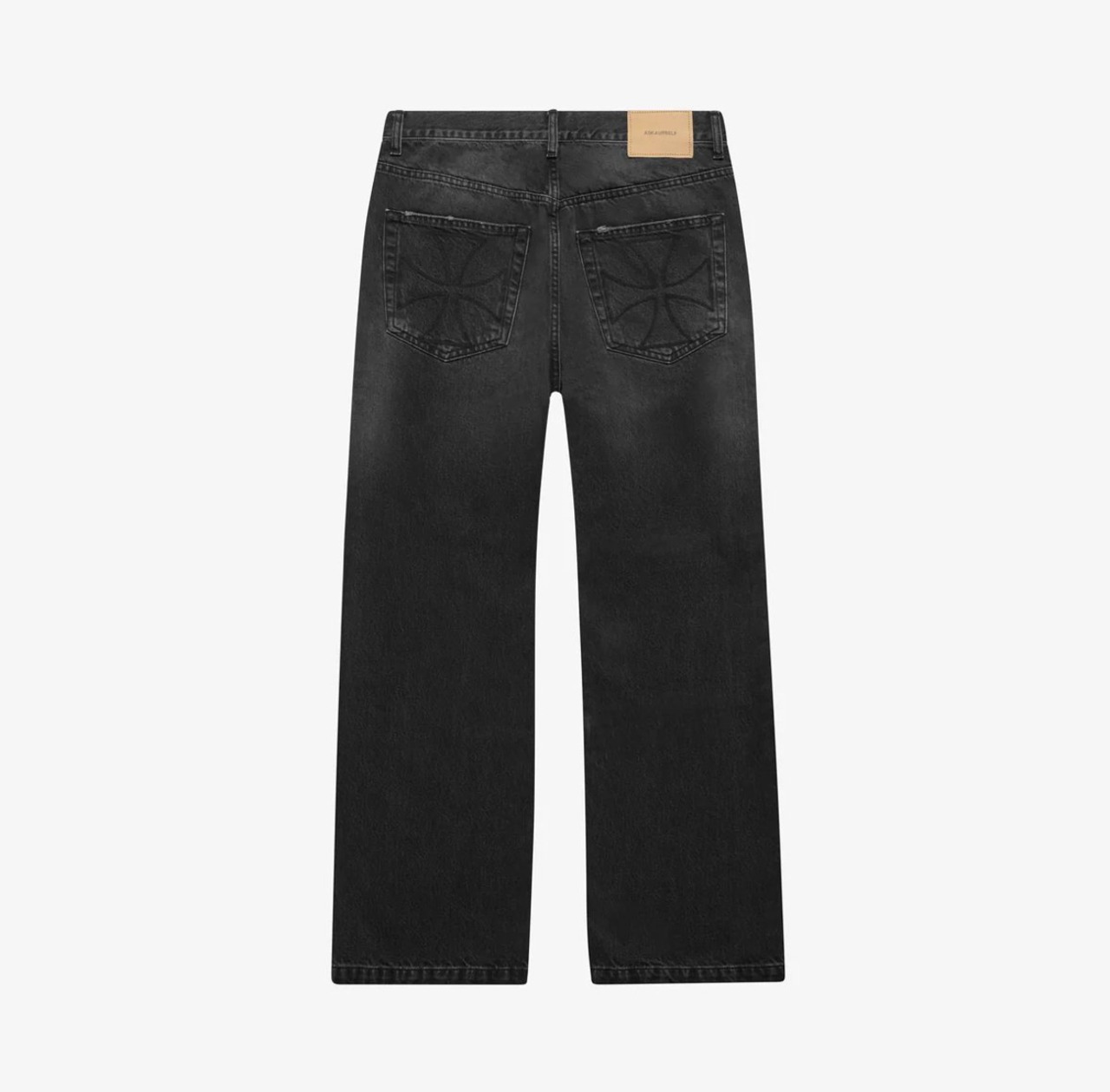 ASKYURSELF / cross pocket phrase denim