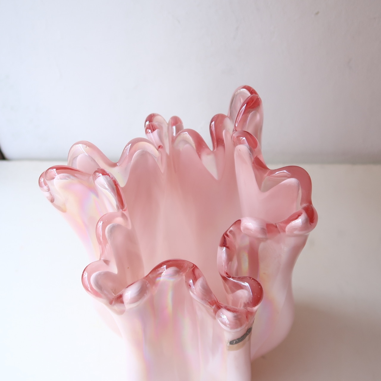 サーモンピンクオーロラの花瓶