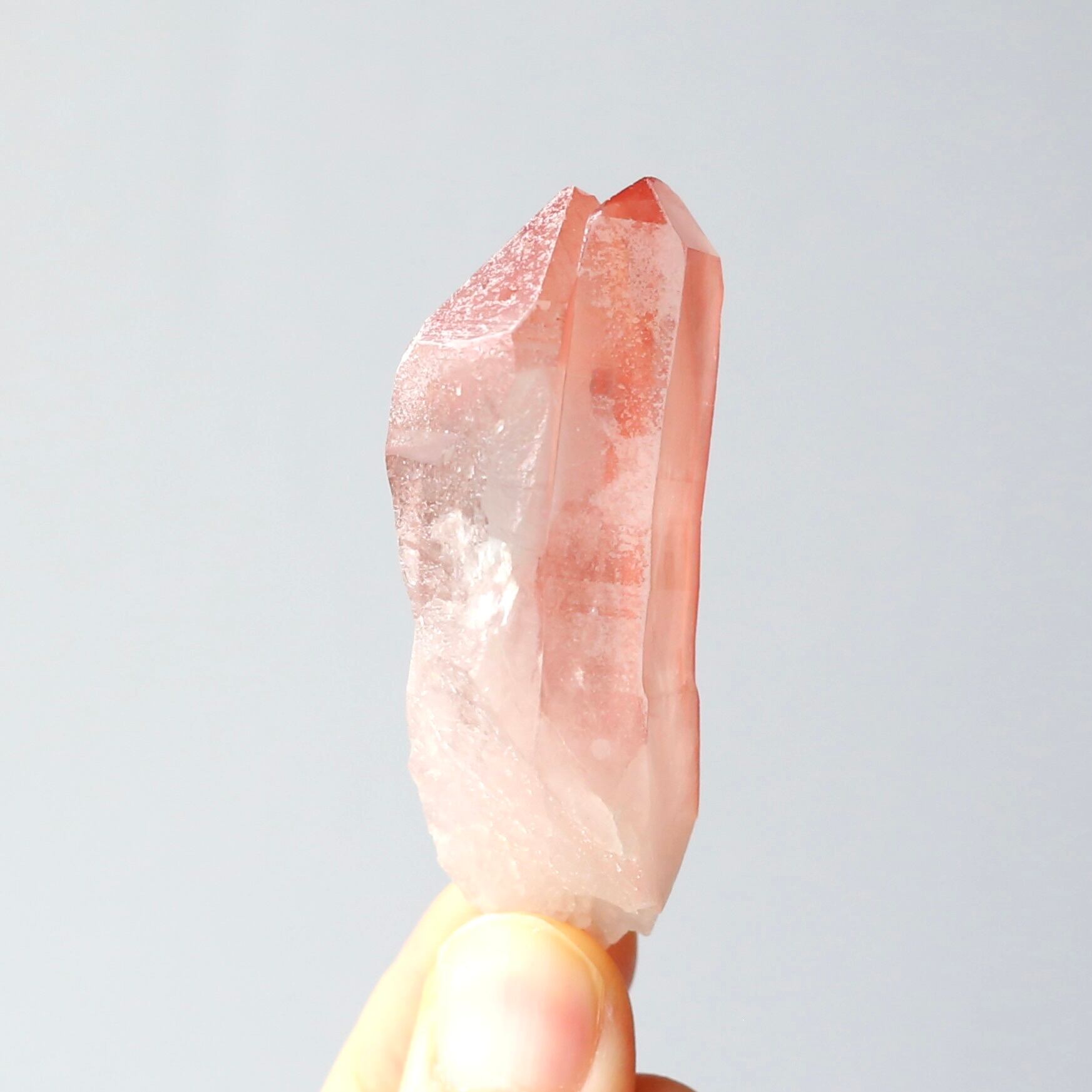 ソウルメイトツイン ディープピンクレムリアンシード 天然石 水晶 鉱物 一点物 ソウルメイトツイン ディープピンクレムリアンシード 天然石 水晶 鉱物