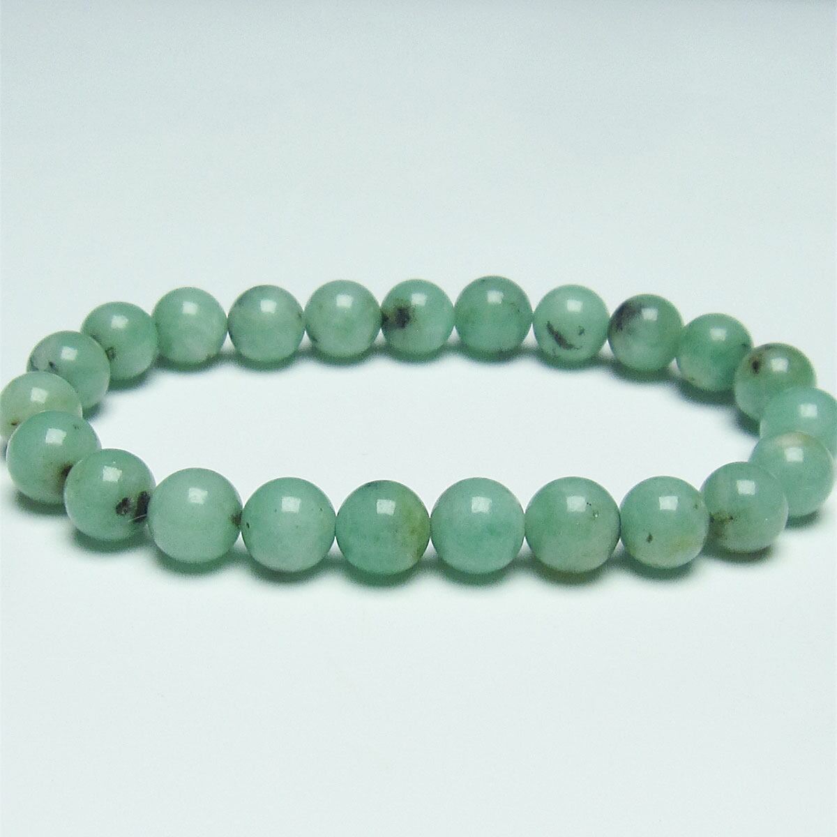 エメラルド ブレスレット 8mm 111-26059