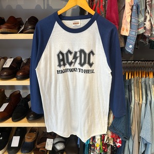 Ⓝ1980s AC/DC RAGLAN SLEEVE T-SHIRT
