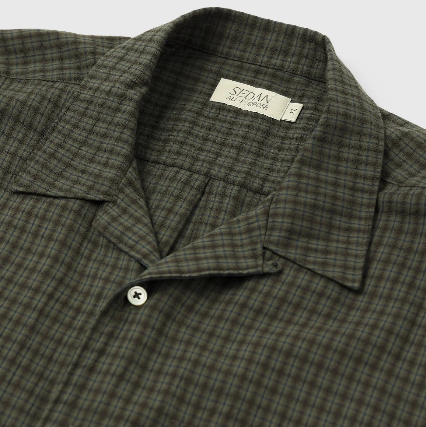 DOBBY PLAID OPEN COLLAR S/S SHIRT｜SEDAN ALL-PURPOSE | 服と日用品