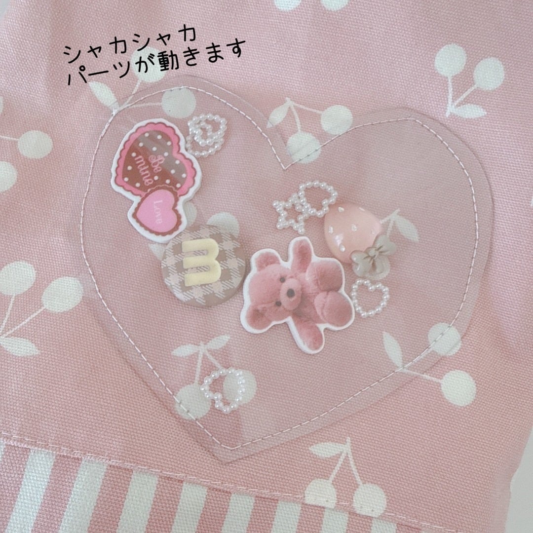 入学セット3点セット シャカシャカさくらんぼ ピンク 手提げ 靴袋 体操