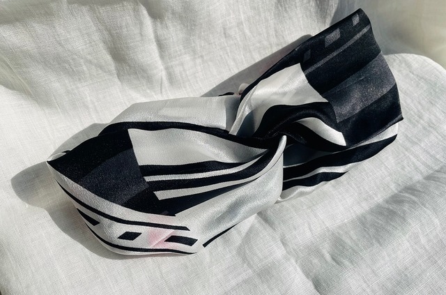 silk cross turban .no4