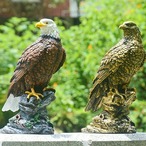 鷲 置物 ハクトウワシ鳥像 ２色展開 アウトドア ガーデンレジンクラフト
