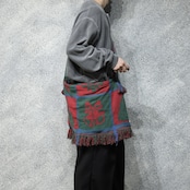 kroneko original Xmas pattern rug shoulder bag