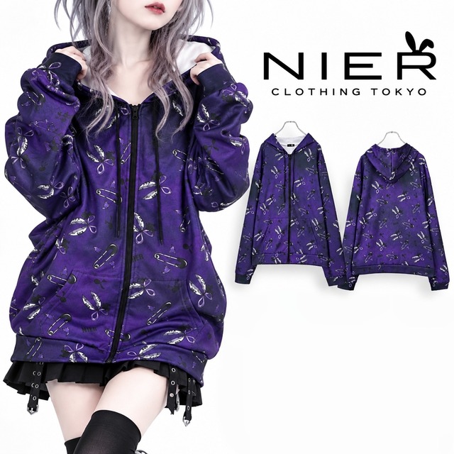 《10/29日目玉大特価新作60%OFF》PURPLE CHAOS SUPER LONG SLEEVE ZIP OUTER