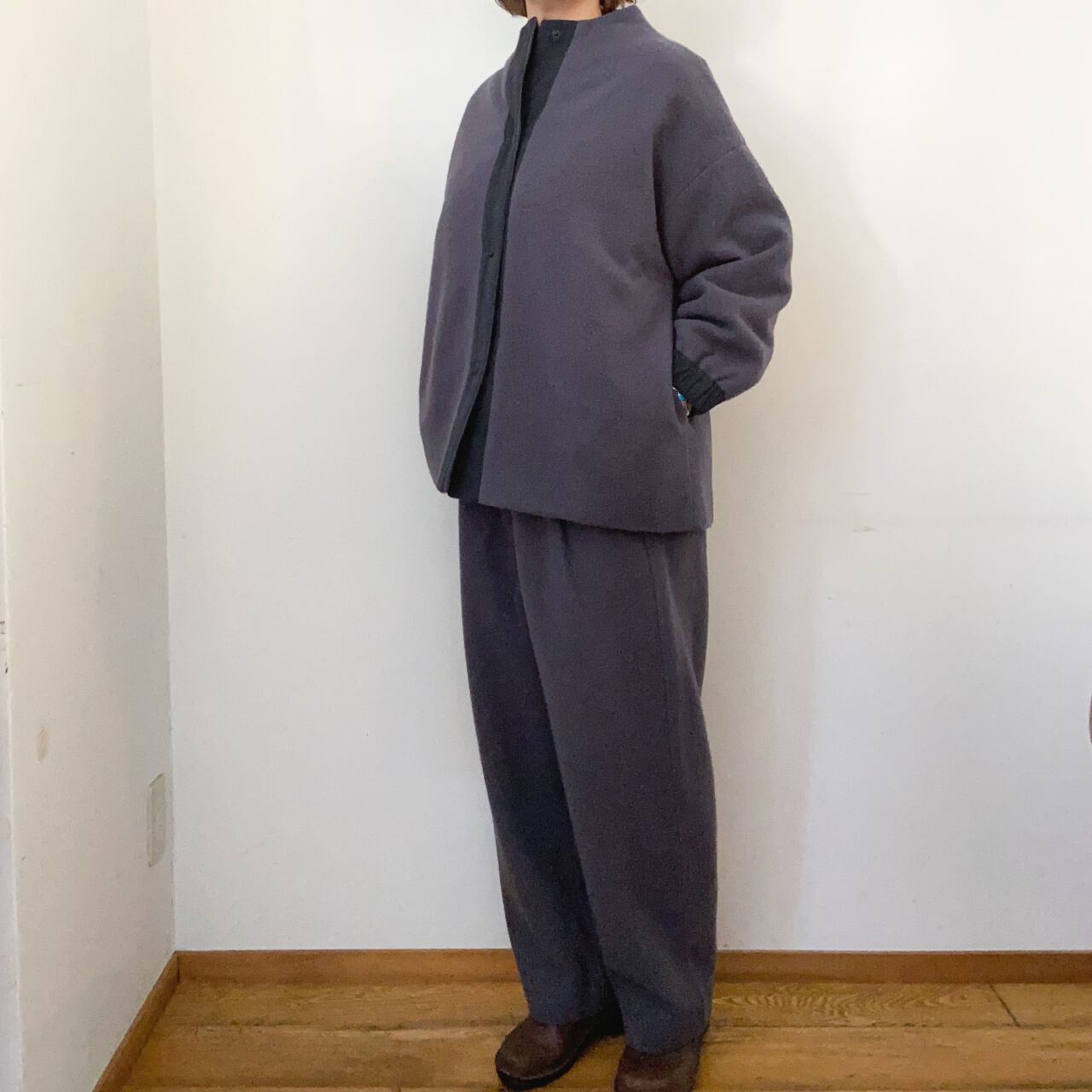 evam eva ウールパディングショートコート wool padding short coat 