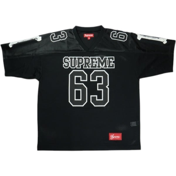 25ss SUPREME フットボールシャツ　ブラック 156bf4f1890ceef90469932ba7d519