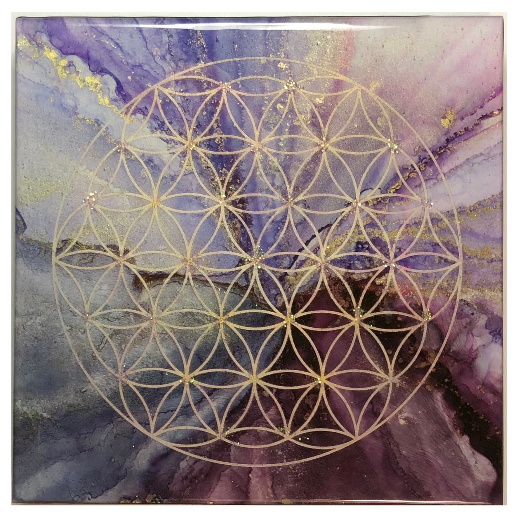 フラワーオブライフ神聖幾何学（P） | スピリチュアルアート＆グッズ