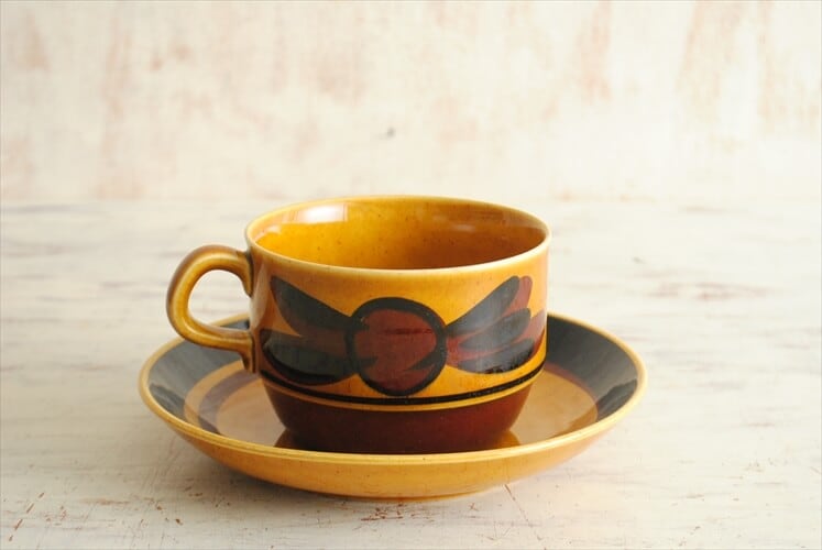 スウェーデン ヴィンテージ 皿 北欧 グスタフスベリ コーヒーカップ