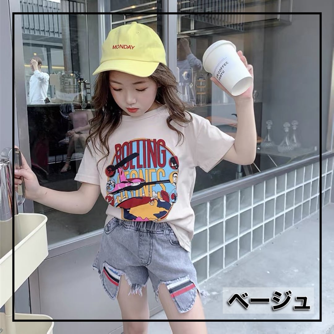 110-160】ロゴ Tシャツ 英語 子供 夏 男の子 女の子 | Sugarplum 