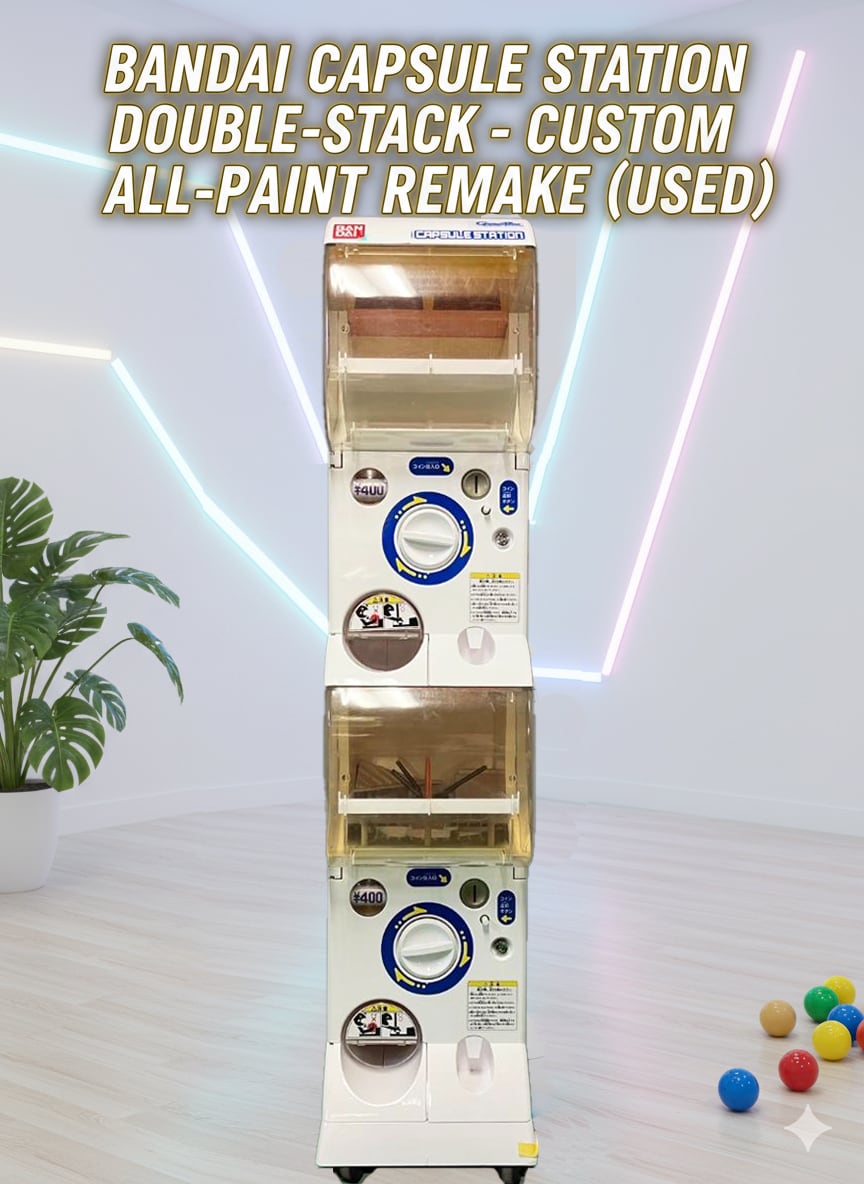 美品！ガチャガチャ本体 全塗装リメイク品！ 美品送料込みCS-46 バンダイ製