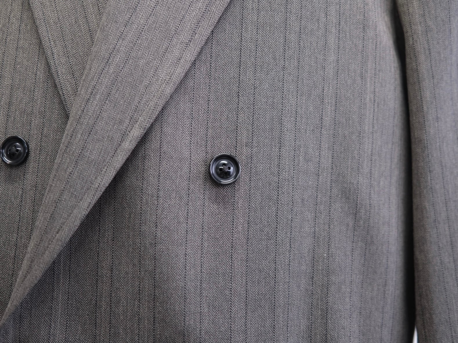 ULTERIOR MELANGE HERRINGBONE ダブル ジャケット ULTERIOR” MELANGE HERRINGBONE STRIPE DB JKT” | Lapel online store