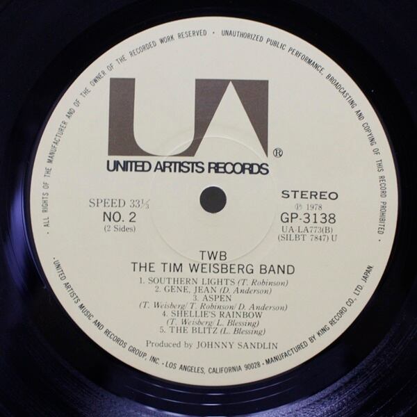 The Tim Weisberg Band / The Tim Weisberg Band [GP 3138] - 画像4