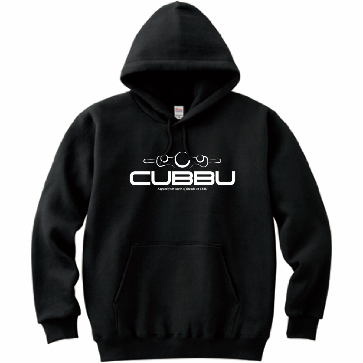 CUBBUパーカー（ホワイト／ブラック） | カブ部 オリジナルグッズのお店