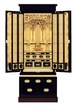 黒塗り金仏壇 台付 16号（高さ158cm）｜KB-G-026
