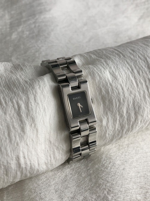 GUCCI グッチ 腕時計 シルバー スクエア ステンレススチール 2305L クウォーツ vintage ヴィンテージ オールド njz8b5