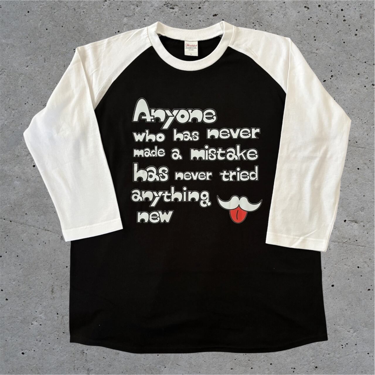 DHD(C)020【ラグランスリーブ（ブラック）　アインシュタインⅠ】