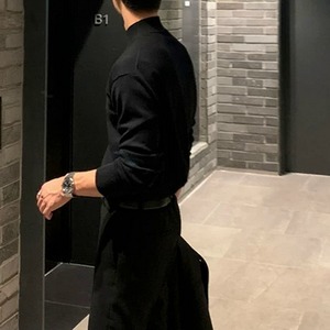 ミッドネックシンプルニット　1236