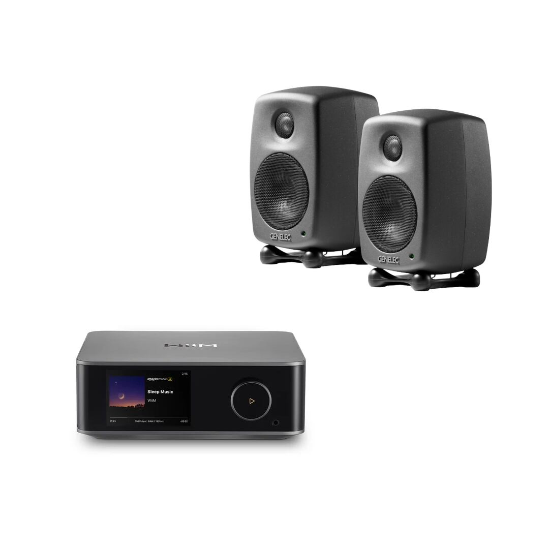 【令和の極上ステレオセット】WiiM Ultra & Genelec 8010A ペア スペースグレイ