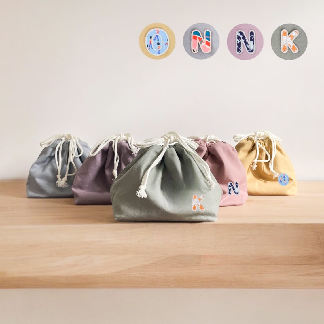 お弁当袋 保温保冷 巾着 綿麻シリーズ 選べるカラー リバティ